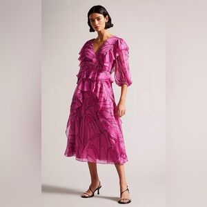 NWT Ted Baker Midi Pinafore Dress size 2 / medium